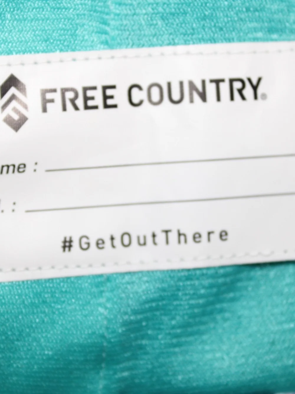 Free Country Navy Floral Rain Jacket with Teal Trim
